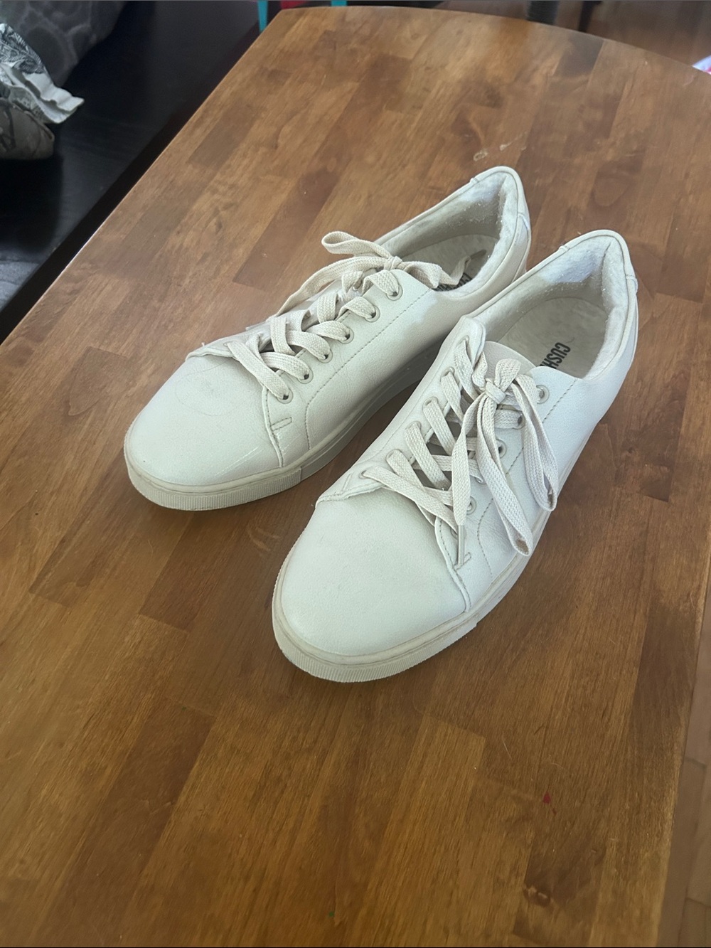 Cushionaire Classic Women's Casual Lace-Up Sneakers in Off-White